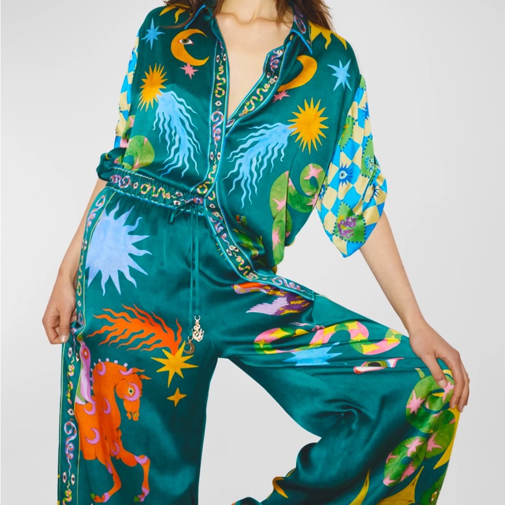 Alemais Guardian Pant 100% silk M